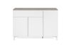 Kommode >Bertrix< in Sandstein / weiß - 133x92x40cm (BxHxT) Bild 3