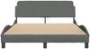 vidaXL Bettgestell "Dover" Dunkelgrau 120x200 cm Stoff 373146 Bild 4