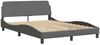 vidaXL Bettgestell "Dover" Dunkelgrau 120x200 cm Stoff 373146 Bild 3