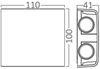 LED Wandleuchte 4W | IP65 Schutzart | CCT Wandleuchte einstellbare Farben 3000-6400 K | 360lm, Weiß Bild 5