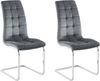 INOSIGN Freischwinger Lola (Set, 2 St), 2 oder 4 Stück, Bezug in Kunstleder oder Samtsoff, chrom Metallgestell Bild 5