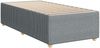 Einzelbettgestell Design für Erwachsene ohne Matratze Hellgrau 90x200 cm Stoff d5052e Bild 3