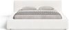 GRAINGOLD Mali Polsterbett 180x200, Doppelbett mit Bettkasten und Lattenrost, Velour-Stoff, Creme Bild 5