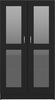 vidaXL Vitrinenschrank Schwarz 82,5x30,5x150 cm Holzwerkstoff 802760 Bild 5