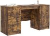 vidaXL Schreibtisch Geräucherte Eiche 142,5 x 50 x 75 cm Holzwerkstoff 3414644 Bild 3