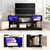 TV-Schrank mit LED-Lichtern für 65" Fernseher Fernsehschrank mit Verstellbarem Regal Bild 4