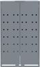 vidaXL Mülltonnenbox für 2 Tonnen Grau 138x79x117 cm Stahl 3279987 Bild 5