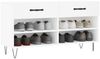 vidaXL Schuhbank Weiß 102x35x55 cm Holzwerkstoff 829732 Bild 3