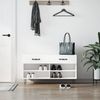 vidaXL Schuhbank Weiß 102x35x55 cm Holzwerkstoff 829732 Bild 1