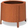 Dipott Pflanzgefäß Botan rund aus Corten-Stahl Pflanzkübel Ø 60 cm Bild 5