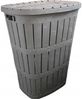 Katex Wäschekorb 55 l WOOD - grau Bild 1