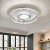 LED Deckenleuchte, Kristalle, 3 Stufen Dimmer, D 41 cm, MARY Bild 5