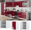 Eckhängeschrank Fame-Line Bordeaux Hochglanz 57 cm Vicco Bild 2