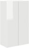 vidaXL TV-Wandschrank Hochglanz Weiß 59,5 x 31 x 100 cm Holzwerkstoff 892373 Bild 2