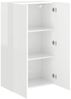 vidaXL TV-Wandschrank Hochglanz Weiß 59,5 x 31 x 100 cm Holzwerkstoff 892373 Bild 5