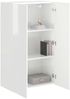 vidaXL TV-Wandschrank Hochglanz Weiß 59,5 x 31 x 100 cm Holzwerkstoff 892373 Bild 3