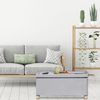 Relaxdays Sitzbank mit Samtbezug und Holzfüße Bild 3
