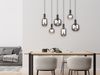 LED Pendelleuchte 6-flammig mit Glasschirmen Chrom bedampft, Breite 92cm Bild 5