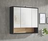 Badezimmerspiegelschrank >Liguria< in Anthrazit / Evoke Eiche - 80x72x21 (BxHxT) Bild 2