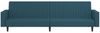 vidaXL Schlafsofa 2-Sitzer Blau Samt 375936 Bild 5
