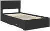 vidaXL Bettrahmen Schwarz und Silber 100 x 200 cm Holzwerkstoff 3410932 Bild 4