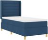 vidaXL Boxspringbett mit Matratze mit Kopfteil Blau 100 x 200 cm Stoff 3341762 Bild 3