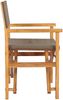 vidaXL Esszimmerstuhl Braun und Taupe 56 x 54 x 87 cm Massivholz Teak 42032675 Bild 4