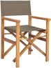 vidaXL Esszimmerstuhl Braun und Taupe 56 x 54 x 87 cm Massivholz Teak 42032675 Bild 2