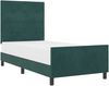 vidaXL Boxspringbett mit Kopfteil Dunkelgrün 90 x 200 cm Samt 3344918 Bild 2