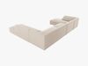 Micadoni Panorama-Ecksofa Ruby 7-Sitzer Rechts Samt Salvador Beige Bild 4