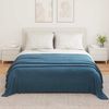 vidaXL Überwurfdecke Marineblau 350 x 270 cm Fleece 42017136 Bild 3