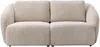 Vente-unique - LIRUNO Sofa Stoff Beige - B 104 cm x H 85 cm x L 200 cm Bild 2