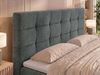 Boxspringbett SOLVEN mit Matratze H3 und Topper Visco, zwei Bettkästen, Doppelbett mit Stauraum, Bonell-Federkern, gepolsterte Kopfstütze - 200 x 200 cm - Dunkelgrau Stukture Bild 5