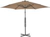 vidaXL Sonnenschirm mit Stahl-Mast 300 cm Taupe 44888 Bild 3