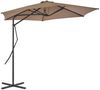 vidaXL Sonnenschirm mit Stahl-Mast 300 cm Taupe 44888 Bild 2