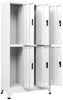 vidaXL Schließfachschrank Weiß 90 x 45 x 180 cm Stahl Bild 5