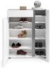 Schuhschrank >Atrium< in weiß, Holzwerkstoff - 91x115x34cm (BxHxT) Bild 4