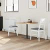 vidaXL Esszimmerstühle 2 pcs Weiß 43 x 54 x 89 cm Massives Gummiholz 42020442 Bild 3