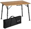 Skandika Campingtisch Tobro Bambus Klapptisch, Gartentisch, klappbar, faltbar, Balkontisch, stufenlos höhenverstellbar, 100 kg belastbar, wetterfest, Tragetasche Bild 2