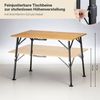 Skandika Campingtisch Tobro Bambus Klapptisch, Gartentisch, klappbar, faltbar, Balkontisch, stufenlos höhenverstellbar, 100 kg belastbar, wetterfest, Tragetasche Bild 4