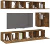 7-tlg. TV-Schrank-Set Räuchereiche Holzwerkstoff [3120311] Bild 3
