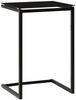 vidaXL Beistelltisch Schwarz 40x40x60 cm Hartglas 322784 Bild 4