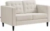 Vente-unique - DIBALU Couchgarnitur StoffStoff Beige - B 87 cm x H 84 cm x L 141 cm200 cm Bild 3