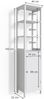 Badschrank Bianco Weiß 40 x 160 cm Vicco Bild 3