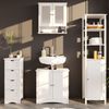 Badschrank Bianco Weiß 40 x 160 cm Vicco Bild 4