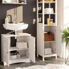 Badschrank Bianco Weiß 40 x 160 cm Vicco Bild 5