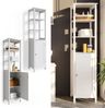 Badschrank Bianco Weiß 40 x 160 cm Vicco Bild 2