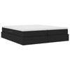 vidaXL Aufbewahrungsbett mit Matratze Schwarz 200 x 200 cm Polyester 3370357 Bild 5