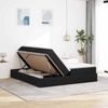 vidaXL Aufbewahrungsbett mit Matratze Schwarz 200 x 200 cm Polyester 3370357 Bild 4