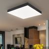 LED Deckenleuchte, Metall, schwarz, weiß, 3000K, L 30 cm Bild 4